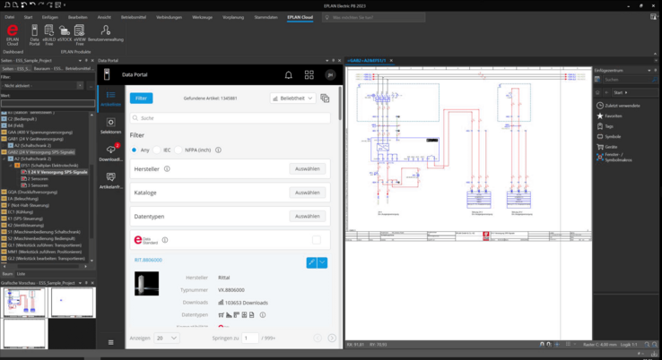 The new EPLAN Data Portal – exclusively available in the EPLAN Cloud.